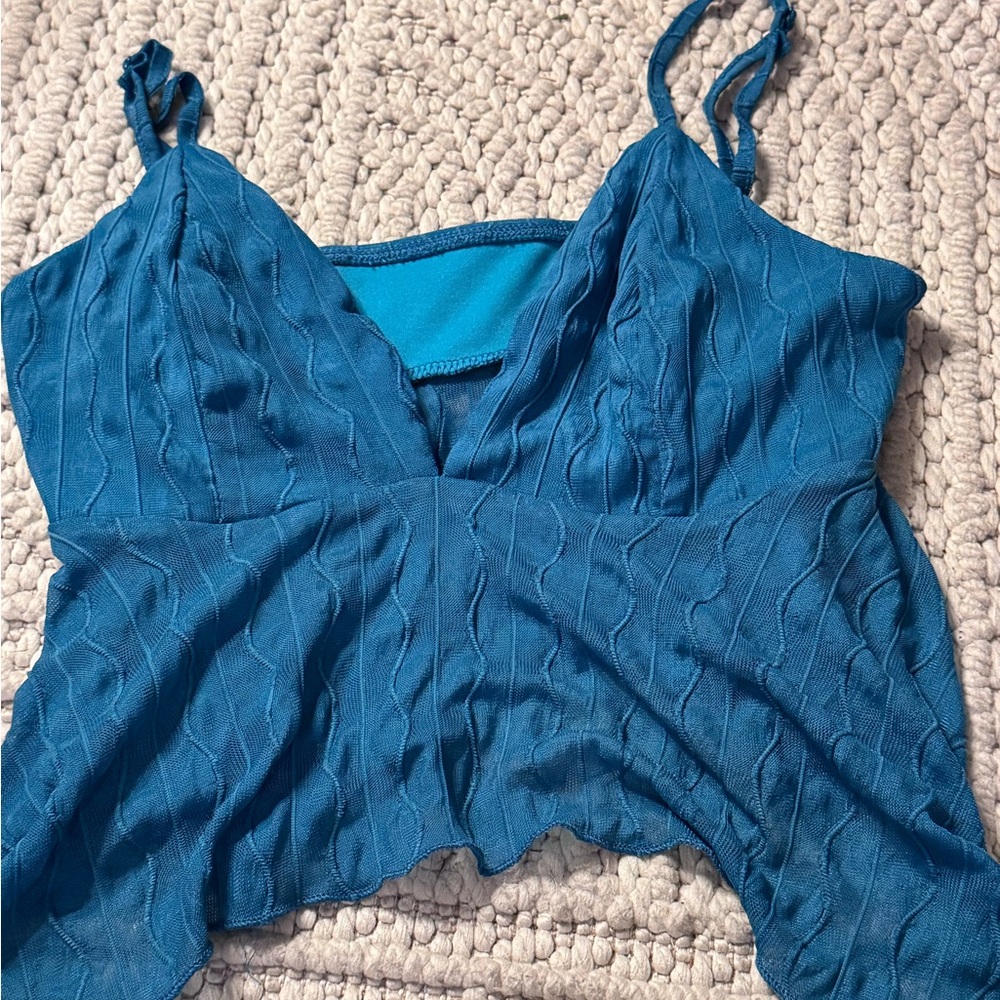 SHEIN Teal Camisole Top